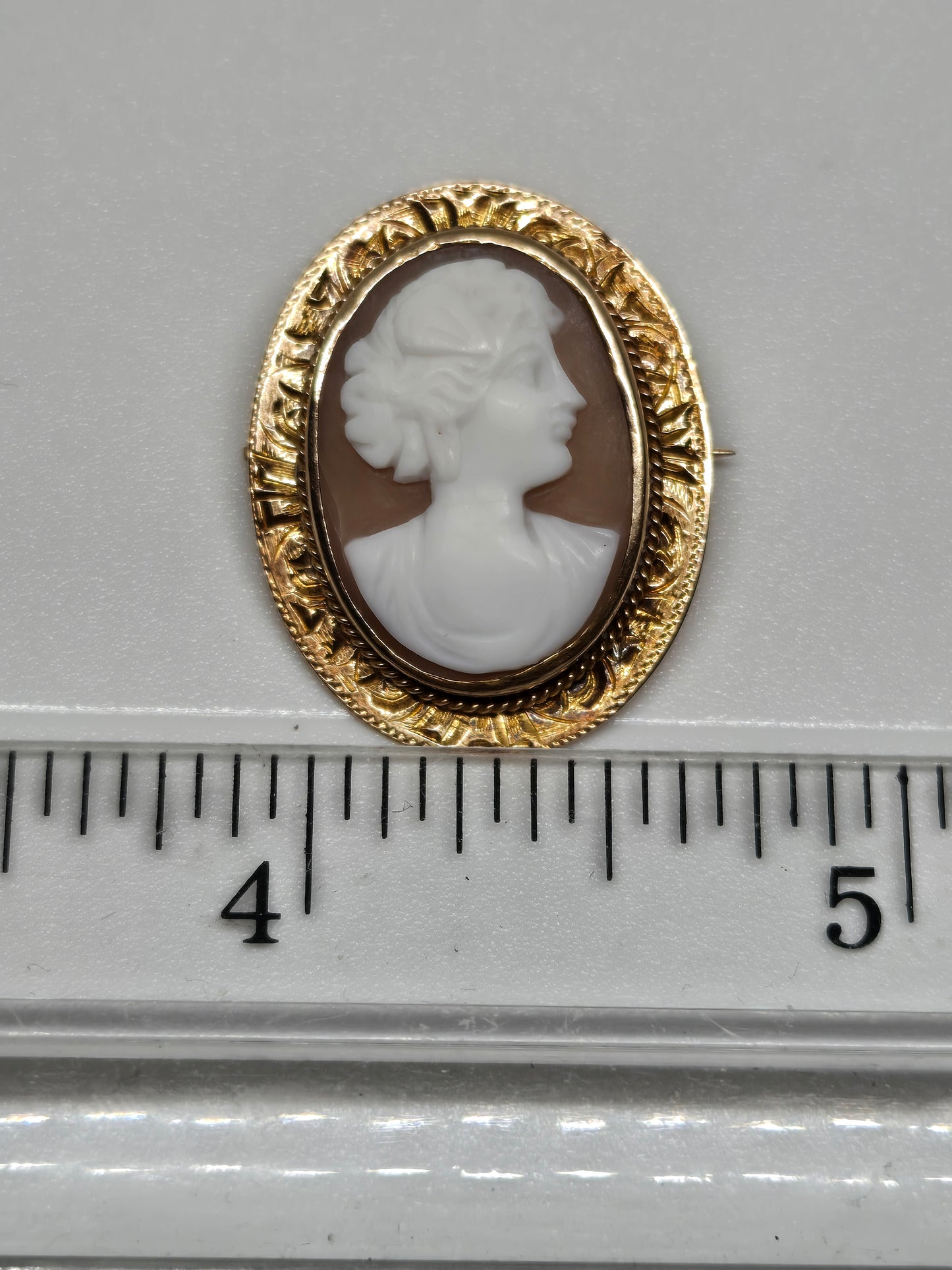 Cameo Handcrafted Yellow Gold Pendant Amazing Collectors Piece