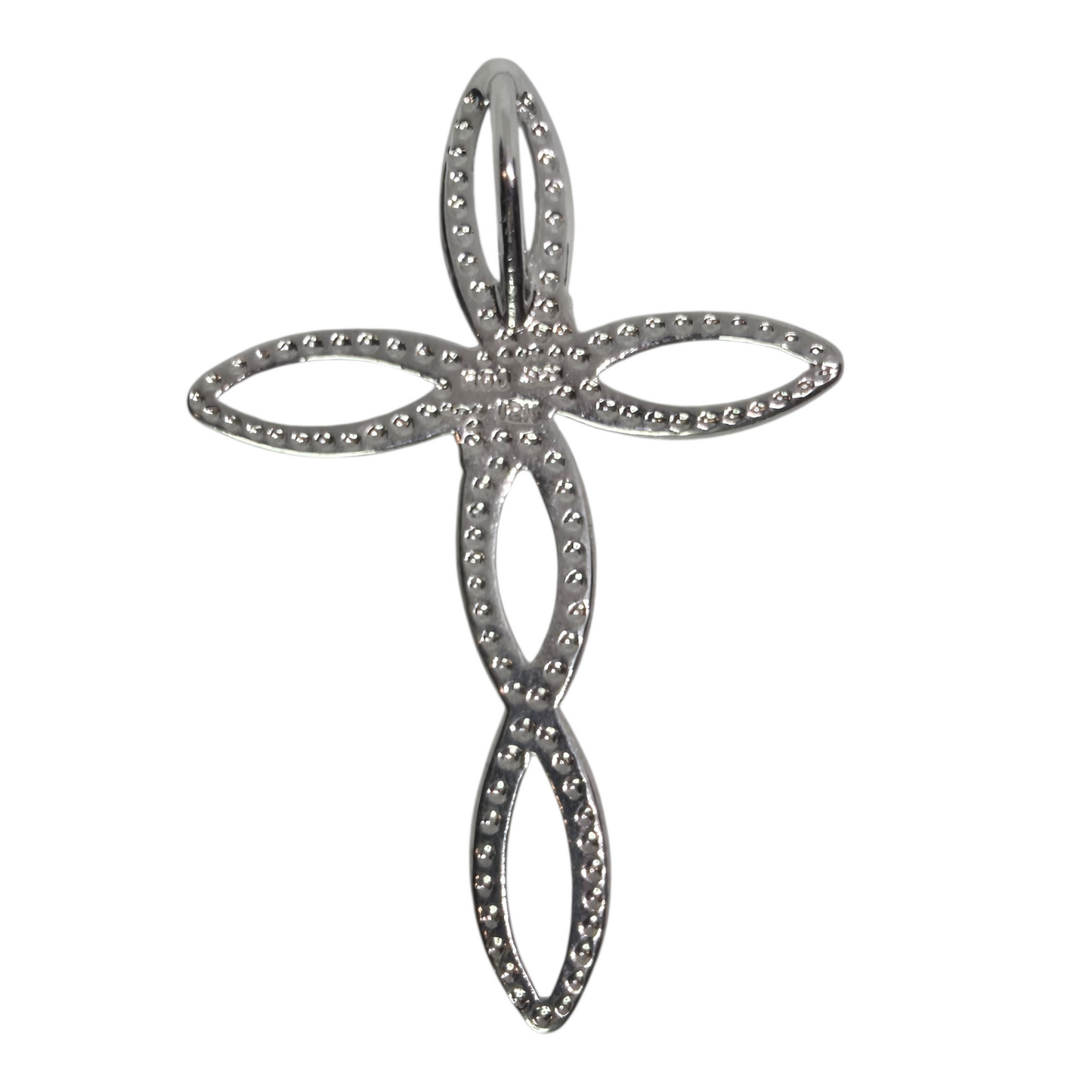 Black Hills 12K Sterling Silver Vintage Cross Pendant Charm