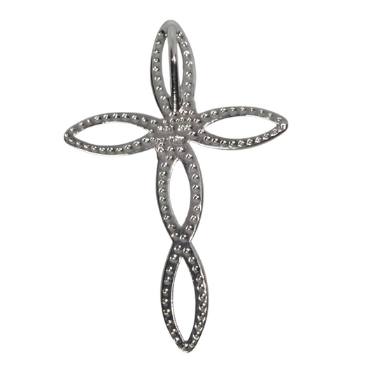Black Hills 12K Sterling Silver Vintage Cross Pendant Charm