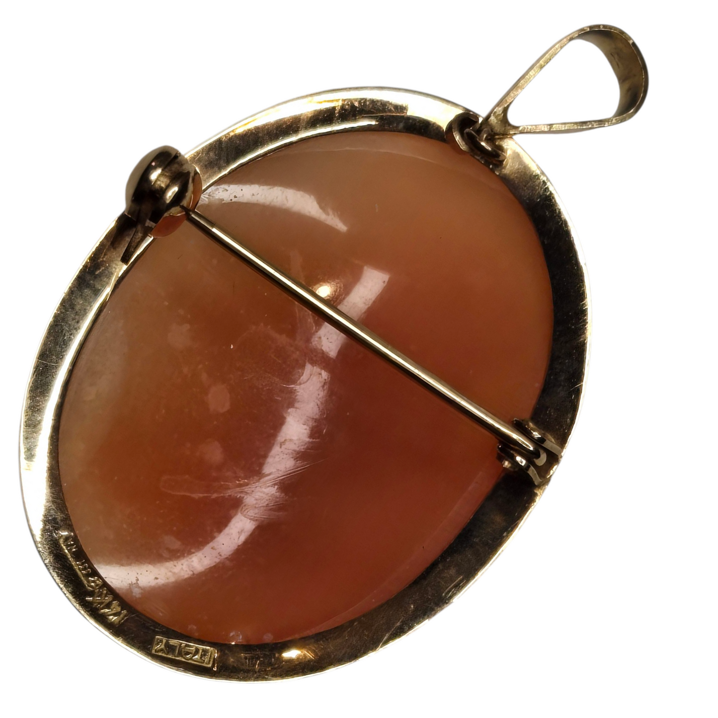 Vintage Italian Cameo in Solid Yellow Gold