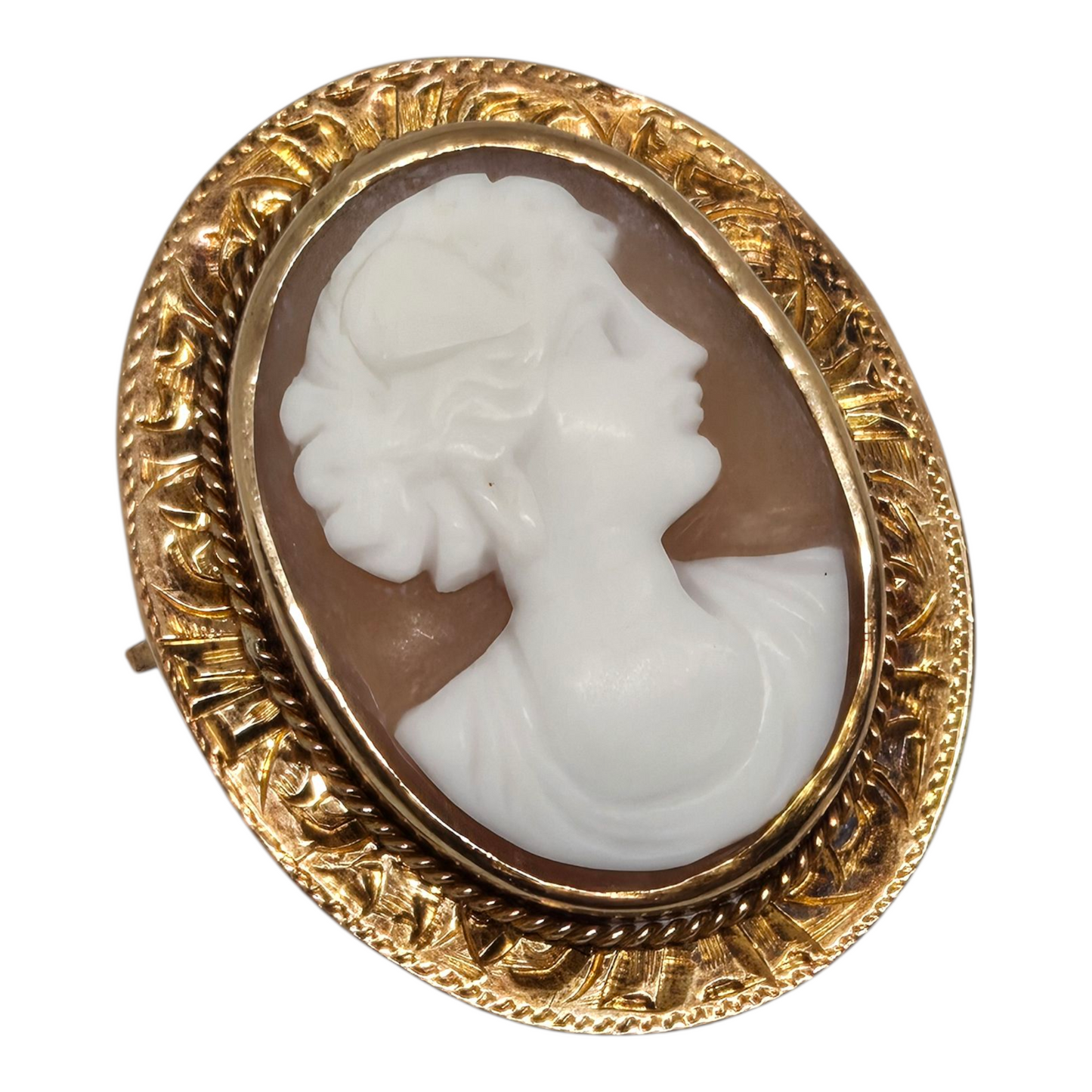 Cameo Handcrafted Yellow Gold Pendant Amazing Collectors Piece