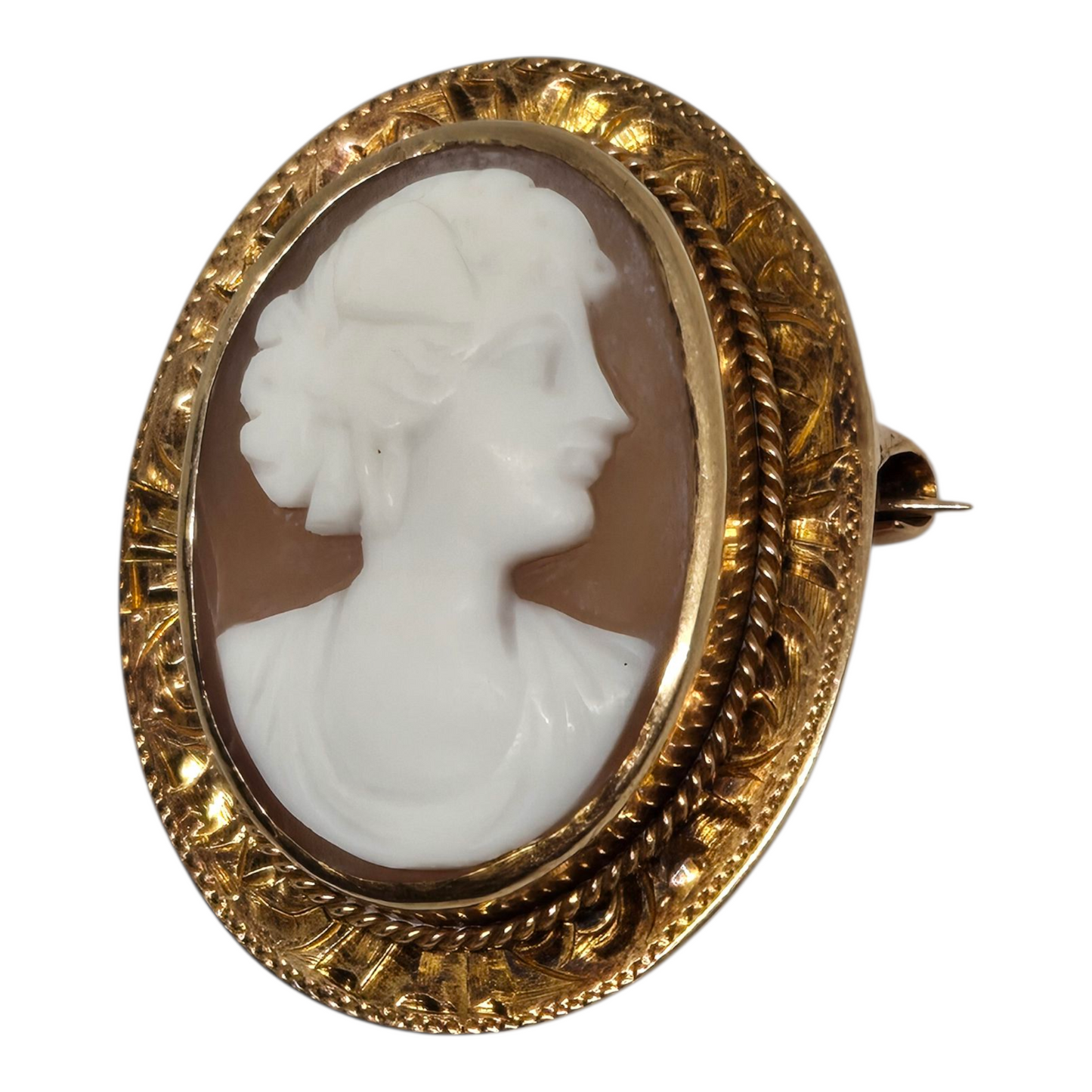 Cameo Handcrafted Yellow Gold Pendant Amazing Collectors Piece