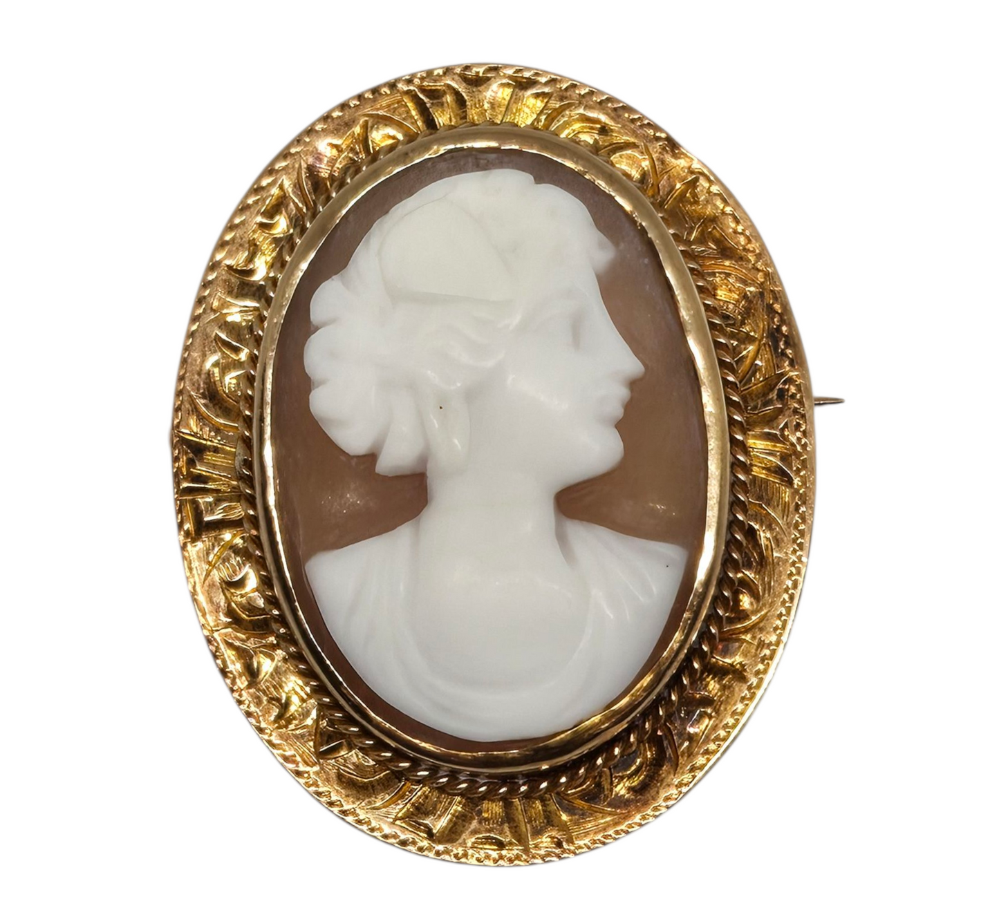 Cameo Handcrafted Yellow Gold Pendant Amazing Collectors Piece