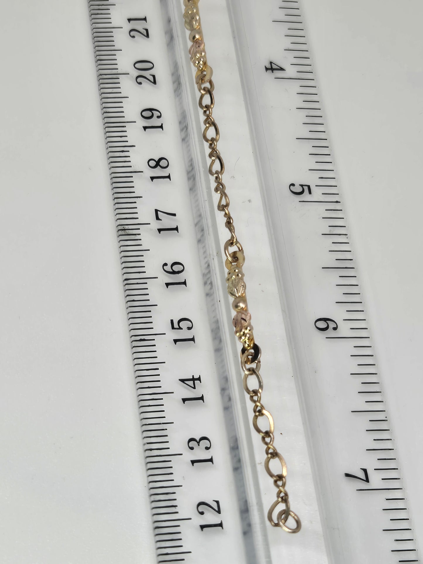 Black Hills Gold Multi-Tone Yellow Gold Chain Bracelet