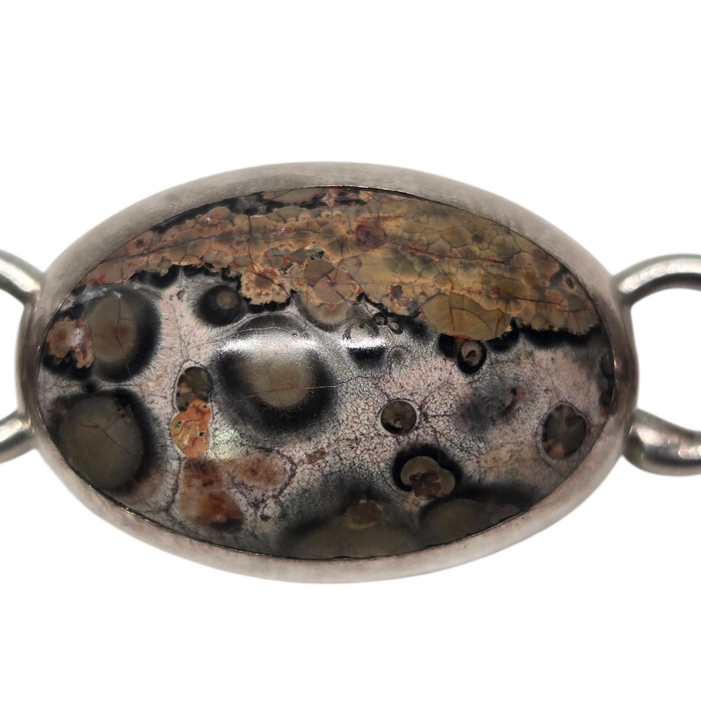 TAXCO Jasper Sterling Silver Bracelet 49gm