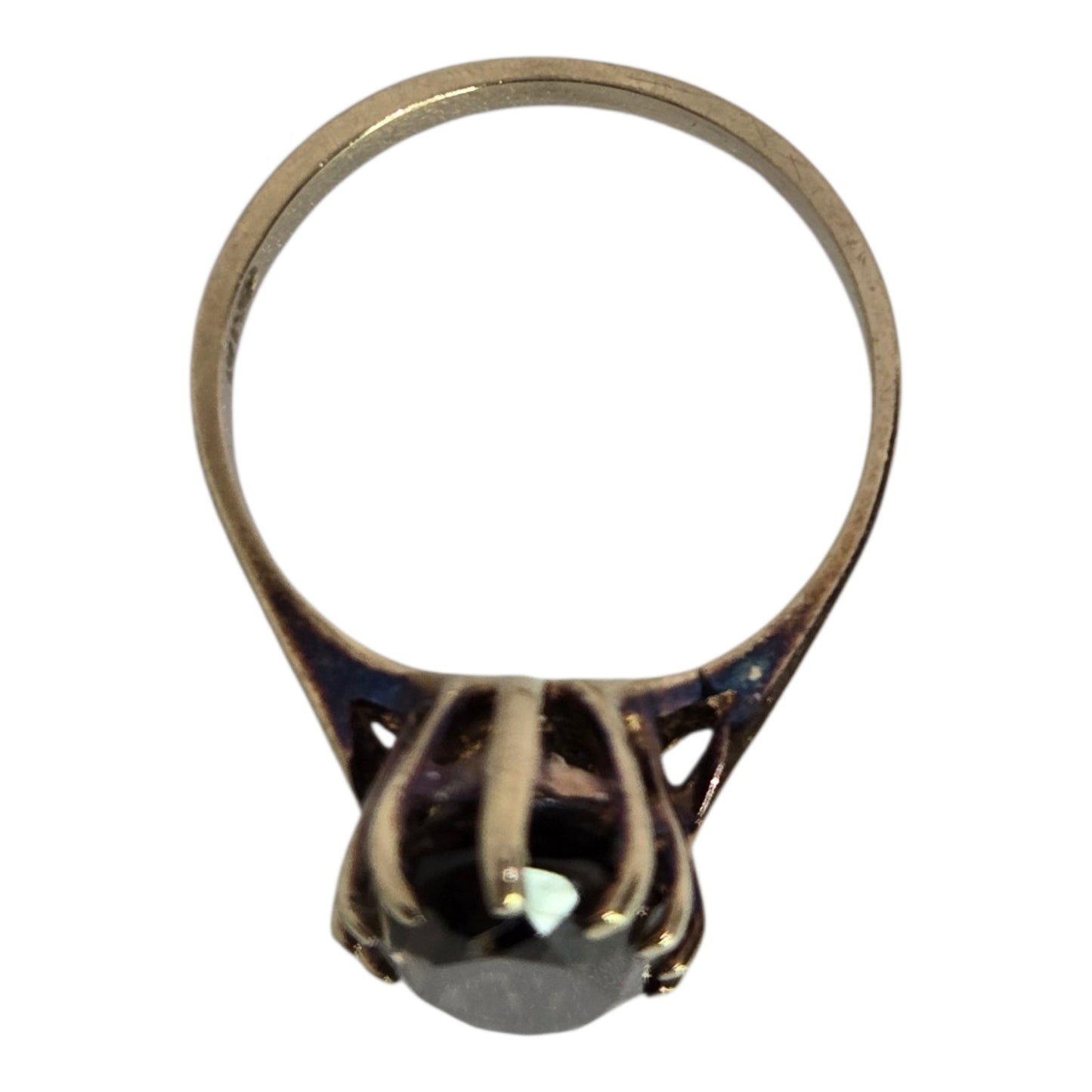 Smoky Quartz Marquise Cut Ring in Yellow Gold Setting